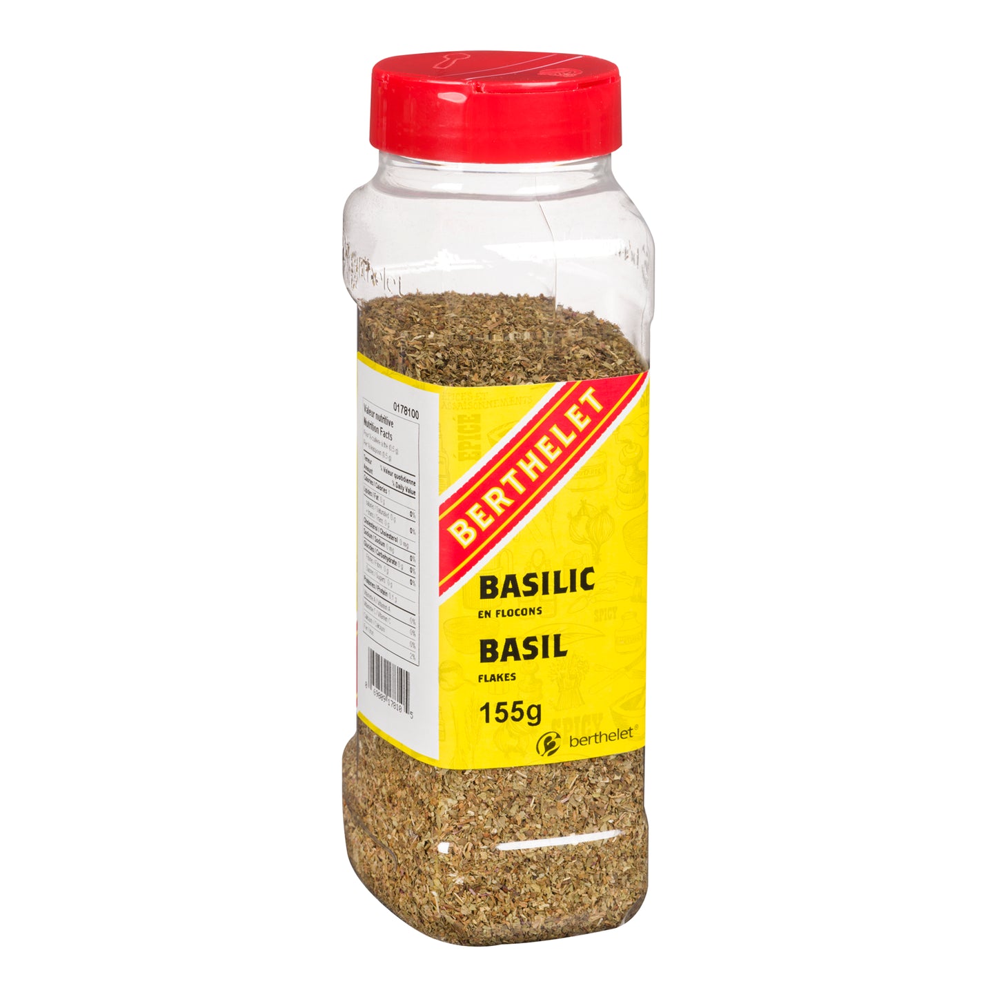 Basilic en flocons 155g - Berthelet