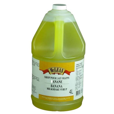 Sirop pour Lait frappé aux bananes 4L