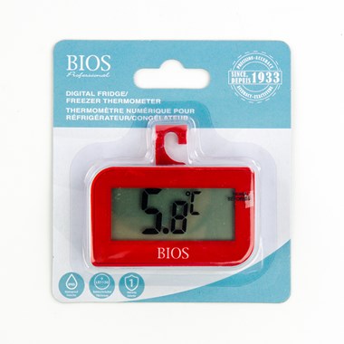 Thermomètre numérique pour réfrigérateur et congélateur Rouge - Bios