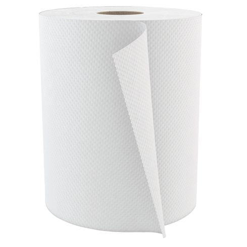 Caisse de 12 rouleaux de papier essuie-mains Blanc 600 pieds - Cascades