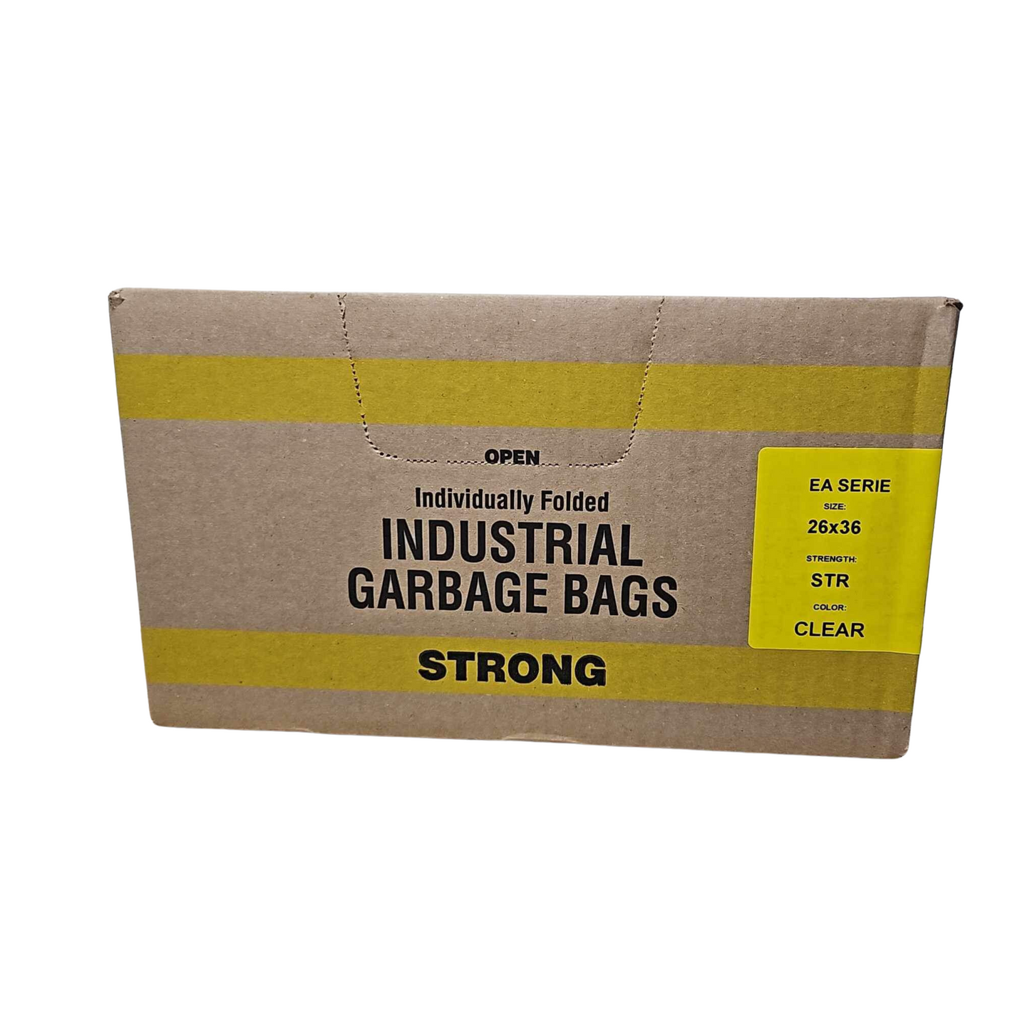 Caisse de 200 sacs à déchets Clair FORT 26 x 36 po