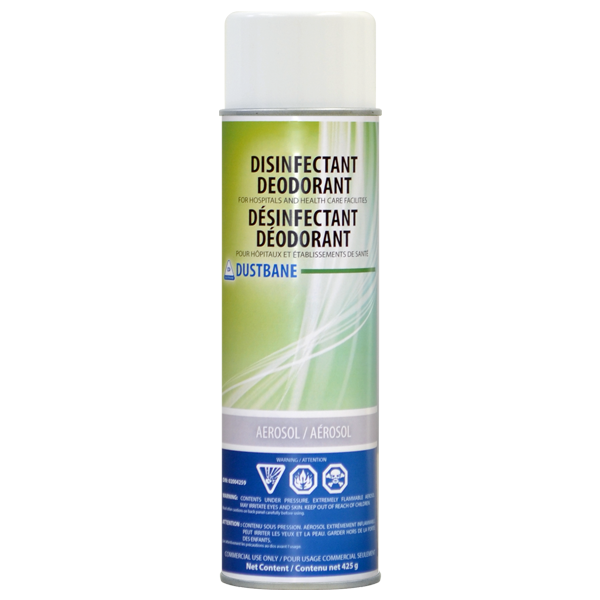 Désinfectant déodorant en aérosol 425g - Dustbane