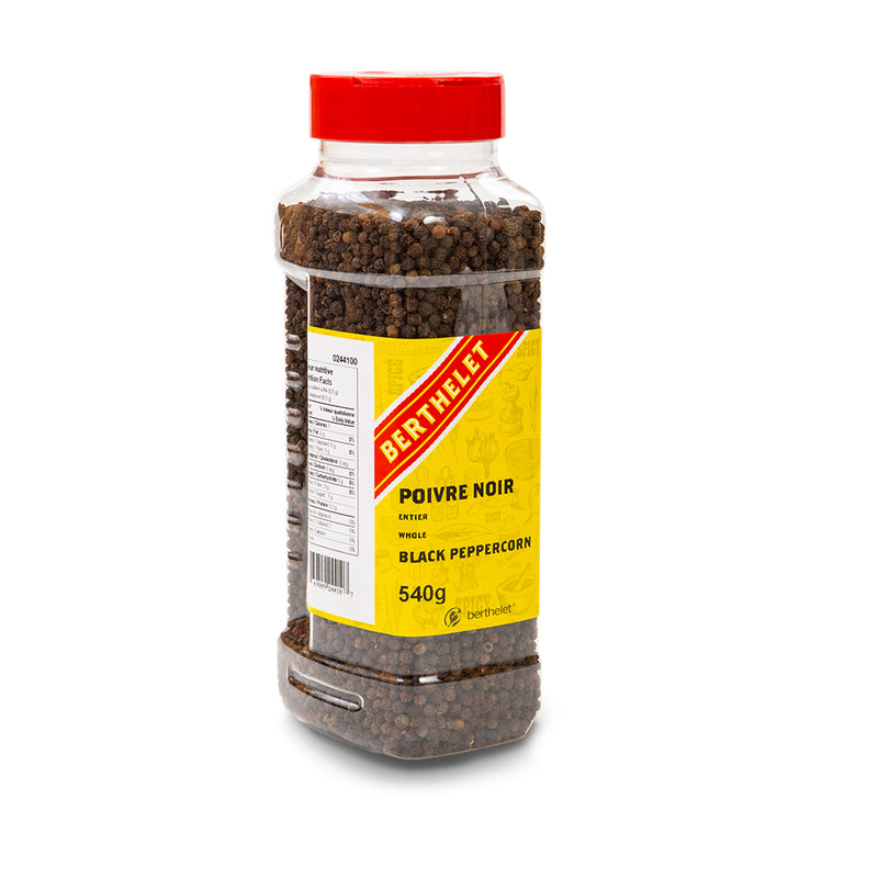 Poivre noir en grains 540g - Berthelet